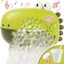 Lehoo Castle Baby Bath Toys, Bath Bubble Machine for Kids, Automatic Bubble Maker Toddler Bathtub Toy with 12 Melodies, Dinosaur Bath Toys for Boys Girls