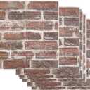 40PCS 3D Wall Panels Peel and Stick Faux Brick Wall Panels Self-Adhesive 3D Brick Wallpaper Foam Stone Wall Panel for Bedroom, Kitchen, Home Decor
