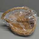 Wicker Rattan Handheld Basket - Farmhouse Rustic Flower Picnic Fruit Basket for Garden Decoration & Home Storage