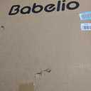Babelio 36" Tall Baby Gate, PressGuard P7, 29-55" Auto Close Pressure Mounted Dog Gate for Doorways & Hallway, Basics Easy Walk Thru Pet Gate, Extra Wide Metal Child Gate, Black