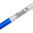 Sharpie Permanent Markers, Fine Point, Blue, 12 Count
