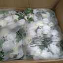 NUPTIO Large Flower Centerpieces for Tables: 17.7 inch Diameter White Artificial Flower Ball Arrangement 10 Pcs for Wedding Party Centerpiece - Fake Floral Rose for Bridal Shower Decorations