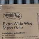 Toddleroo by North States - Extra-Wide Wire Mesh Wooden Baby Gate: Pressure Mounted Baby Gate for Doorways - Adjustable 29.5 to 50 Inches Wide - 31 Inches Tall