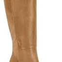 Juliet Holy Women's Knee High Boots Stacked Block Heel Pointed Toe Riding Boots 7