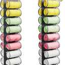 YOUDENOVA 2 Pack Legging Organizers for Closet, Hanging Closet Organizers with 20 Compartments for Tshirt, Jeans, Socks, Yoga Leggings, Grey