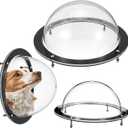 2 PCS Dog Fence Window, 12.4 x 4.9 Inch Clear Pet View Dome, Durable Pet Peek Windows, Doggie Fence Safe Domes, Pets Supply for Dog Cat Horse Outside Playground Garden