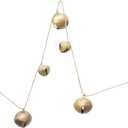 Creative Co-Op 76" L Metal Jingle Bell Garland, Gold Finish