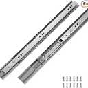 LONTAN 6 Pairs 18 Inch Soft Close Drawer Slides Heavy Duty 100lb Capacity3 Fold Full Extension Ball Bearing Side Mount Slides for Dresser, Kitchen Cabinet Replacement Self Closing Drawer Runners