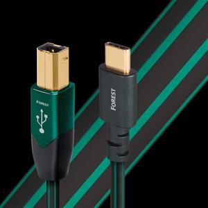 AudioQuest Forest USB B to Type C - 0.75m USB-B to USB-C Cable