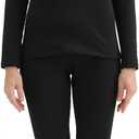 PISIQI Thermal Underwear Women Ultra-Soft Long Johns Set Base Layer Skiing Winter Warm Top & Bottom