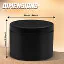 12-Pack 10oz Candle Tins with Lids, Metal Candle Jars for Candle Making, Bulk Empty Containers for Beginners & DIY Storage -Black