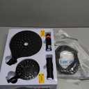 MakeFit Dual Filtered Rain Shower Head Combo, High Pressure Handheld Shower Head with Adjustable Bar - Rainfall Shower Head And Showerhead with Filter for Hard Water - Removes Chlorine (Matte Black)