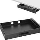 Menkxi 18 x 12 in Under Desk Drawer,Slide out Storage Organizer Heavy Duty