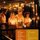 Brightown Outdoor String Lights, 100FT 100+2 G40 Bulbs Shatterproof Patio Lights, IP65 Waterproof Dimmable Hanging Connectable Globe LED Outdoor Lights for Backyard, Bistro, Porch, Deck, Balcony