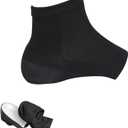 Linkidea Height Max Socks, 1 Inch Increasing Insoles, Invisible Boost Heel Pads for Men & Women 1 Pair (2.5cm, Black)