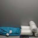 Patio Cushions for Outdoor Furniture, Fade and Weather Resistant Deep Seat and Backrest Cushion Set for Chair Sofa Couch Swing, 19x19 Inch, Teal, Set of 2