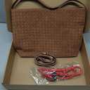 Woven Suede Shoulder Bag for Women,Suede Handbag Hobo Fashion Tote Bag Satchel for Work Weekend Travel Purse 2025