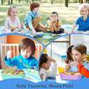 OZONOG Bento Box for Kids, Bento Lunch Box for Girls & Boys,3-Compartment Non-BPA Lunch Container with Utensils, Microwave & Dishwasher Safe, Ideal for Meal Prep & School (blue)