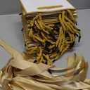 EQOREIIN 24 PCS Small Gift Bags with Handles, White Mini Bag,5.5x 2.5x4.7 Inches Small Thank You Gift Bags Bulk with Ribbon for Party Favors, Mother's Day, Goodie, Weddings, Baby Shower (White Gold)