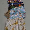 5 Pack Dog Diapers Male Reusable, Premium Belly Bands for Male Dogs, High Absorbing Dog Pee Wraps for Doggie in Incontinence or Training Flower M (Cute Puppy)