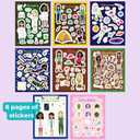 Hopscotch Girls Science! STEM Sticker Activity Book - Fun & Educational for Kids Ages 4-8 - Creative Play - Toddler - 24 Pages