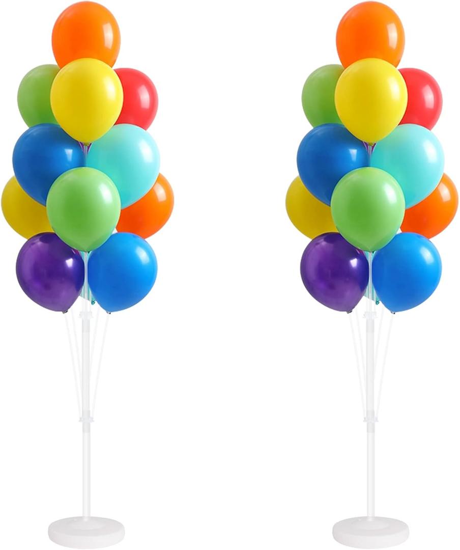 Balloon Column Kit for Floor-Balloon Columns with Stand, Base and Pole,Balloon Tower Backdrop Decoration for Wedding, Baby Shower, Birthday Party, or Bachelorette Parties (MULTICOLOR)