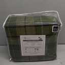 RUVANTI Flannel Sheets Full Size - 100% Cotton Double Brushed Bed Sheets Set, Deep Pockets 16 Inches, All Seasons Breathable & Extra Soft Full Sheets, Warm & Cozy, 4 Piece, DNA Plaid