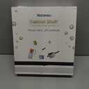 Nxconsu Cabinet Shelf Expandable Height Adjustable Shelf Organizer Riser for Kitchen Cabinet Pantry Cupboard Under Sink Countertop Organization Storage Space Saver Stackable Heavy Duty Metal Black XXL (12D * 13.8-24.8W * 9.7H)