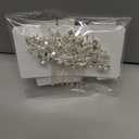 Foyte Crystal Bride Wedding Hair Comb Silver Flower Bridal Headpieces Leaf Hair Pieces Rhinestone Bridesmaid Side Combs Hair Accessories for Women (crystal silver)