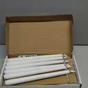 Homemory 12 Pcs Flameless Taper Candles with Remote Timer Dimmer, 11 inches White LED Taper Candles, Plastic Battery Operated Candlesticks with Flickering Flame for Halloween Christmas Wedding Party