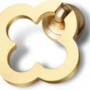 6 Pack Gold Cabinet Knobs Zinc Alloy Dresser Knobs Drawers Knobs 1.97 inch (50mm) Kitchen Cabinet Door Knobs