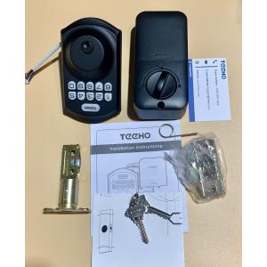 Keyless Entry Smart Lock Set: Front Door Fingerprint Deadbolt with AutoLock/Keypad & AntiPeep Password for MultiUser Family Home Security