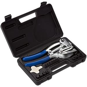 Neiko 02612A Hand Held Power Punch and Sheet Metal Hole Punch Kit, Cr-V 3/32" x 9/32"