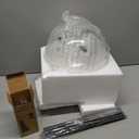 10 Inch Globe Pendant Light Black Mid Century Pendant Light Contemporary Globe Pendant Lights Clear Glass Pendant Lights Adjustable Hanging Light Fixture Clear Glass with Black Finish for Dining Room