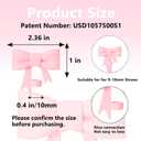 7 x 3 Pcs Classic Cute Bow Straw Covers Cap Toppers Compatible with Stanley 30&40 oz Tumbler Cups,Reusable Silicone Straws Lids Protectors for 0.4 in/10mm Stanleys Cup Accessories