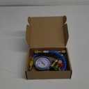 R290 and R600A Charging Hose and Gauge Set with 1/2" Acme Can Tap