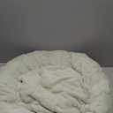 23 Inch Calming Dog Bed for Small Dogs Cats, Kitty Puppy Round Anti-Anxiety Warm Bed, Soft Cozy Anti-Slip Donut Washable Pet Bed, Fits up to 30 lbs Pets (Green Paw)