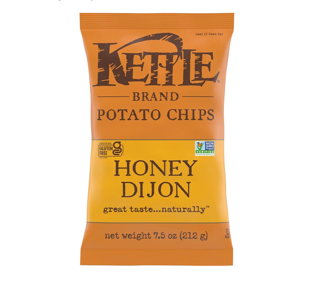 Kettle Brand Potato Chips, Honey Dijon Kettle Chips, 7.5 Oz BW Jan 24 2026 3 Pack
