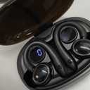 PEFUPEW 
Wireless Earbuds, Bluetooth 5.4 Headphones Sport Over Ear Buds With ENC Mic
ENC Noise Cancelling Mic, 48H, Wireless Earphone With Earhooks, Stereo Deep Bass, IP7 Waterproof Headset for Workout, Black