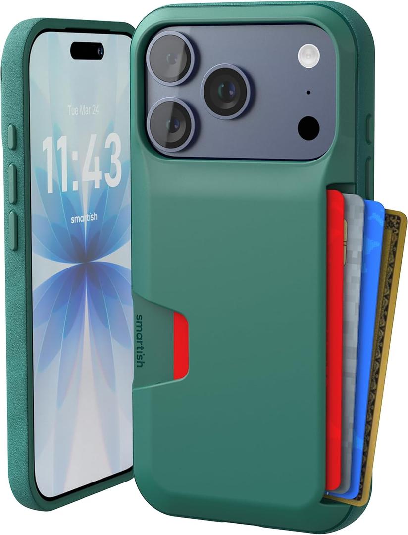 Smartish iPhone 17 Pro Wallet Case - Wallet Slayer Vol. 1 [Slim + Protective] Credit Card Holder - Drop Tested Hidden Credit Card Slot Cover for Apple iPhone 17 Pro - So Jaded