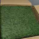 XLX TURF Artificial Grass Turf Interlocking Deck Tiles Set 18 PCS - 12"x12" Thick Synthetic Fake Grass Self-draining Mat Floor for Dog Kennel Indoor/Outdoor Use