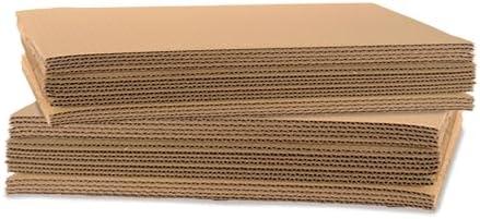 Corrugated Cardboard Sheets 12.5 x 12.5”- (1/8” Thick) | 200 Sheets| LP Insert Pads, Brown, Frame Backing, DIY Projects, Arts and Crafts, Dividers, Mailing, Packing Protection