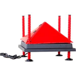 RentACoop 12x12 Inch Adjustable Heating Plate with Bonus Foldable Anti-Roost Cone for up to 20 Chicks | Small Chick Brooder Heat Plate  Energy-Efficient and Safer Than Heat Lamps