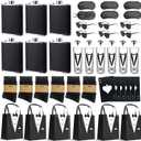 48Pcs Groomsmen Gifts Set of 6 for Wedding Party, Groomsmen Proposal Gift-Tuxedo Bags&Steel Hip Flasks | Sunglasses | Socks | Glass Cups | Bottle Opener, Elegant Man Box Can Creating Lasting Memories
