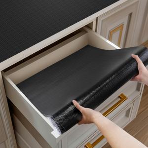 Shelf and Drawer Liner for Kitchen Cabinet Non-Adhesive Non Slip, 23.6"W x 236"L