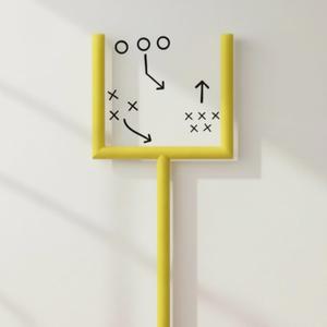 Pangda 31 Pcs Football Party Decorations Kit Football Goal Wall Decor Include 9 Pearl Cotton Tube 21 Tactical Stickers 1 Traceless Tape for Room Decor Sports Game Day Sport Theme Party Decorations