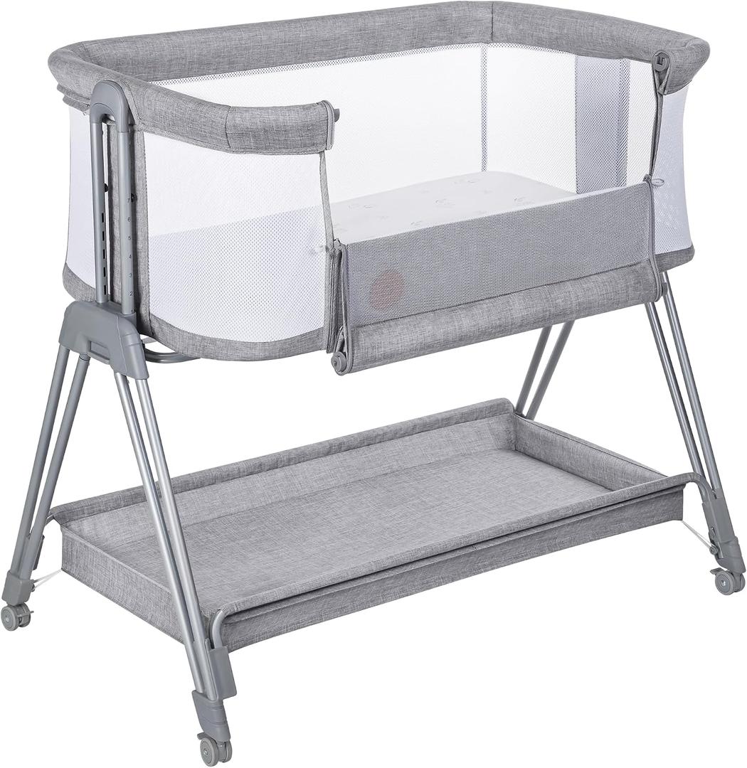 Lionelo Luna Portable Cot with a Mattress, Travel Bed
