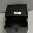 eggs sound Disposable Face Towel with Bamboo Drawer Storage Box - Face Towelettes Disposable XL, Facial Towels Makeup Organizer for Clean Face Towels, Makeup Remover Washcloths 50 Ct-Black Box