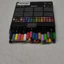 48 Colors Acrylic Paint Markers, Dual Tip with Precision Fine Tip and Versatile Brush Tip Pens for Creative DIY, Crafting, Stone, Wood, Canvas, Glass, Metal, and More