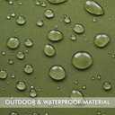 MIULEE Pack of 2 Outdoor Waterproof Pillow Covers Decorative Farmhouse Throw Pillow Covers Square Solid Color Couch Pillow Covers Spring for Patio Tent Bed Sofa Living Room 18x18 Inch Moss Green